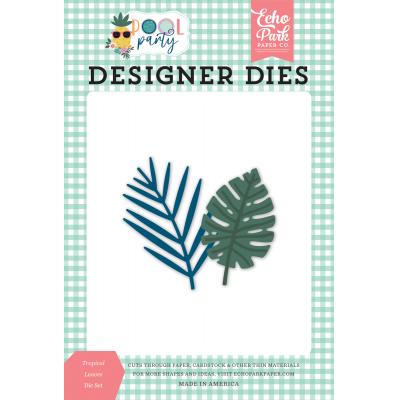 Echo Park Pool Party Die Set - Tropical Leaves